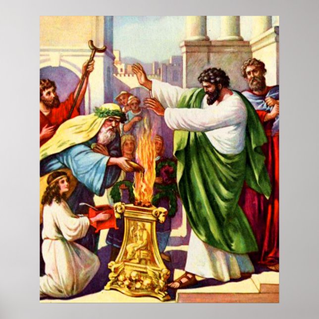 paul cura um homem maneiro em lystra poster (Frente)