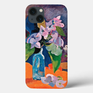 Paul Gauguin - ainda vida com flores e ídolo
