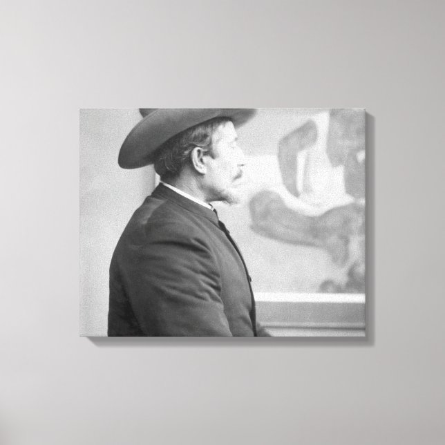 Paul Gauguin diante de suas canvas (Frente)