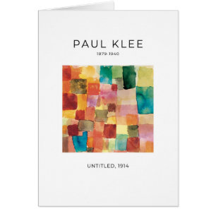 Paul Klee, Elegante moderno Absract, Cartão de Art