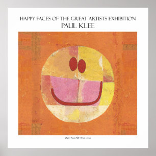 paul klee feliz face poster 11"x11"