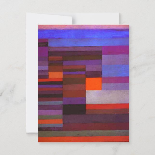 Paul Klee Fire nos Convites à Noite (Frente)