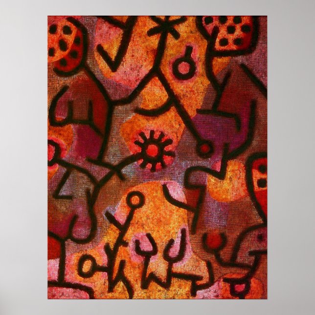Paul Klee Flora di Roccia Poster (Frente)