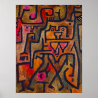 Paul Klee Forest Witch Poster