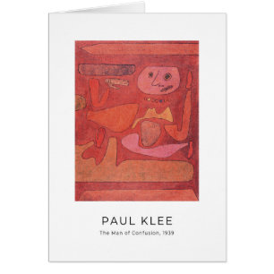 Paul Klee, O Homem da Confusão - Cartão de Arte Be