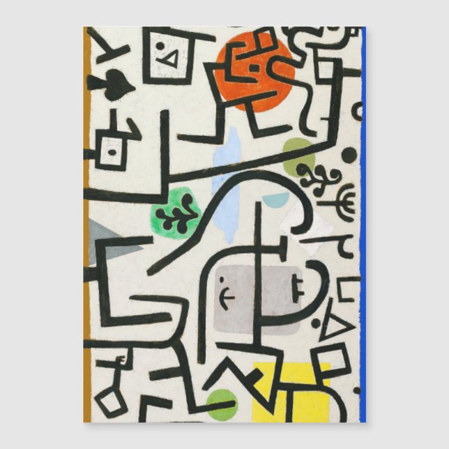 Paul Klee Rich Harbor Expressionismo Abstrato (Frente)