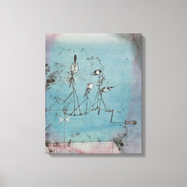 Paul Klee Twittering Machine Canvas (Frente)