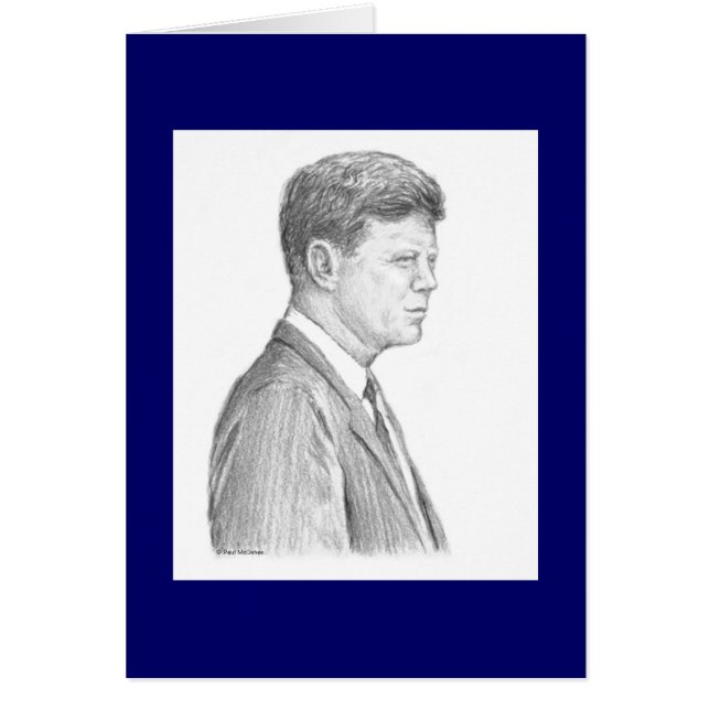 Paul McGehee Cartão "John F. Kennedy" (Frente)