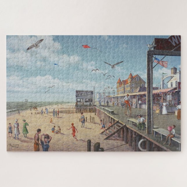 Paul McGehee "Ocean City Boardwalk" Quebra-cabeça  (Horizontal)