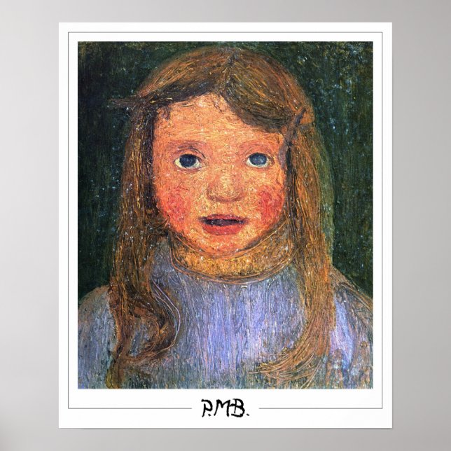 Paula Modersohn-Becker Zedign Art Poster nº 128 (Frente)