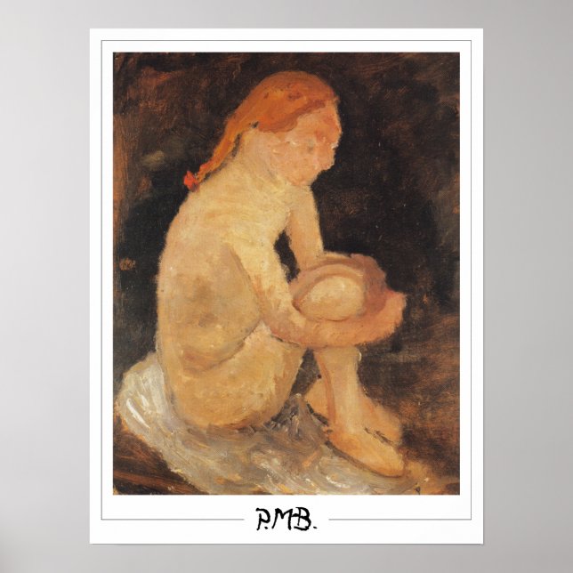 Paula Modersohn-Becker Zedign Art Poster nº 161 (Frente)