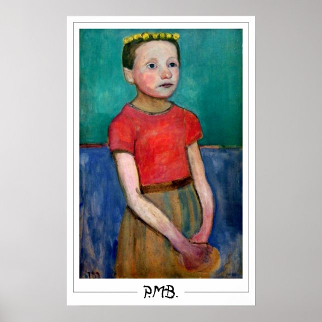 Paula Modersohn-Becker Zedign Art Poster nº 176 (Frente)