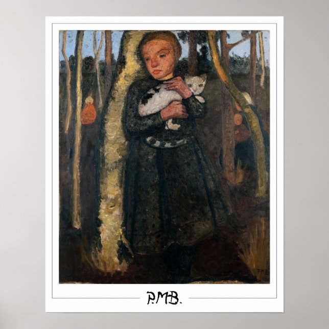 Paula Modersohn-Becker Zedign Art Poster nº 4 (Frente)