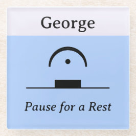 Pause Personalizado Descanse Humor Música Azul