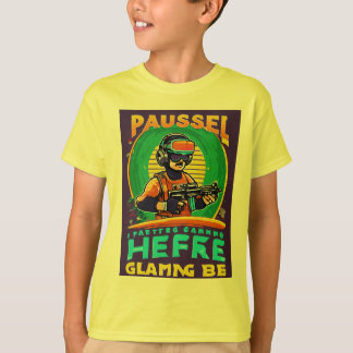 Pausei meu jogo retrô para estar aqui" T-Shirt eng