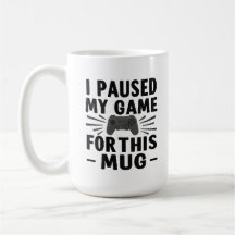 Pauso Meu Jogo por Essa Caneca – Café de Jogador D