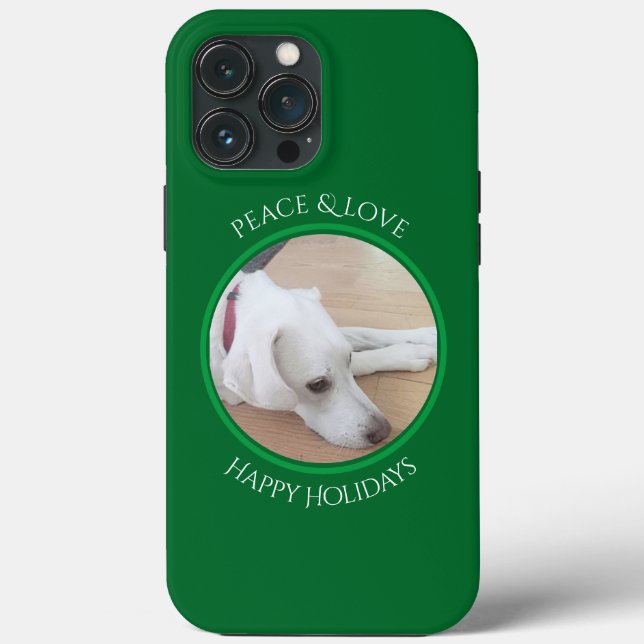 Pavão branco pacífico Natal vermelho (Verso)