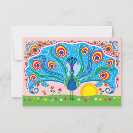 Pavão com Flores