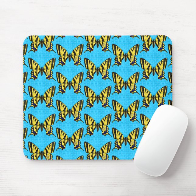 Pavão-de-rada (padrão) - Mouse Pad (Com mouse)