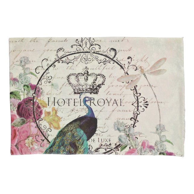 Pavão e flores da primavera (Frente)