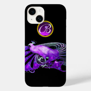 PAVÃO ELEGANTE NO MONOGRAMA ROXO, AMETHYST