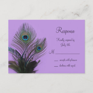 Pavão elegante RSVP (roxo)