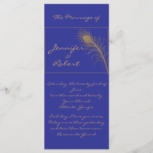 Pavão no Programa Azul Dourado e Marinho (Frente)