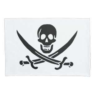 Pavilha de Sinalizador Pirata com Espadas Cruzadas