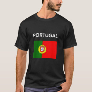 Pavilhão Portugal T Camisa Camiseta de bandeira po