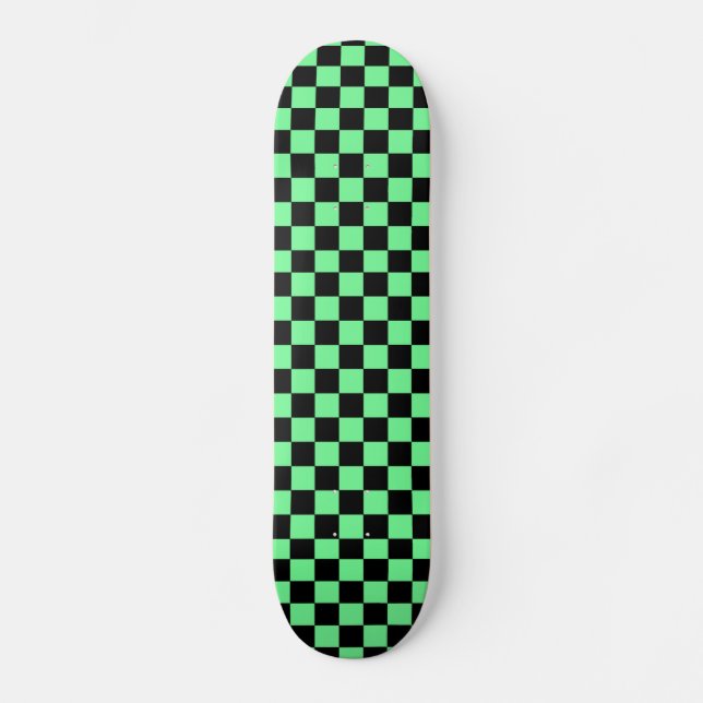 Pavimento de skate de verificadores verdes (Frente)