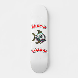 Pavimento de skate monstro de peixes