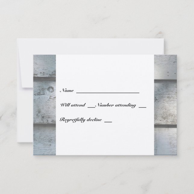 Pavimentos de pesca Boat Old Wood rsvp com envelop (Frente)