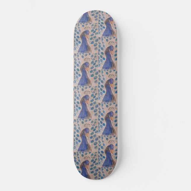 Pavock Blue Skateboard (Frente)