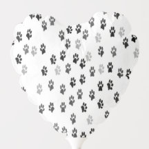 Paw imprime balões do partido para pairões de cães