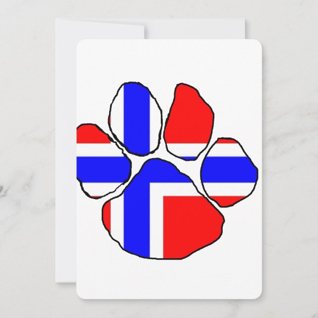 paw.png de bandeira da noruega (Frente)