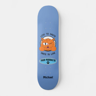 Paw Purralta Cartoon Gato Senor Gato Skateboard