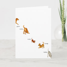 Paw Rump Cartão de férias