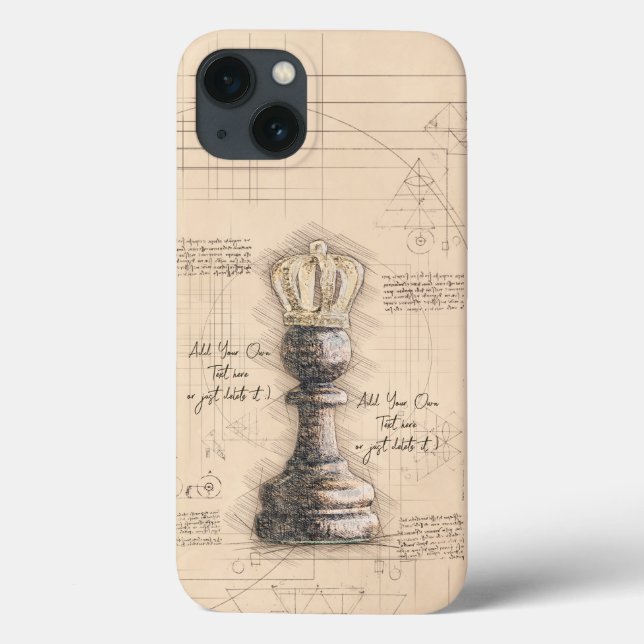 Pawn King / Queen, Old Fashiked Art Gift (Verso)