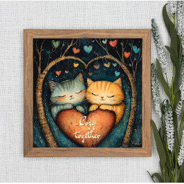 Pawsitivamente no Amor Arte Poster Wall Junta