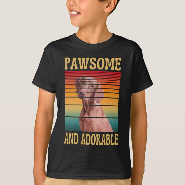 PAWSOME E T-Shirt ADORÁVEL (Frente)
