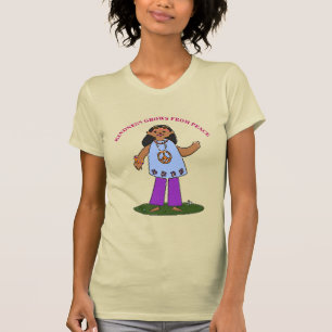 Paz, adicionar ou editar texto, T-Shirt