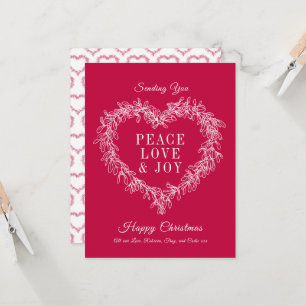 Paz amor alegria vermelho amador branco coração Na