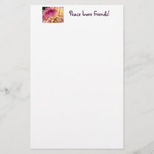 Paz Amor Amigos! papelaria Flores de Dália