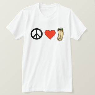 Paz, Amor, Camiseta Burrito