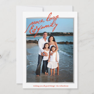 Paz, Amor e Família com Foto Traseira