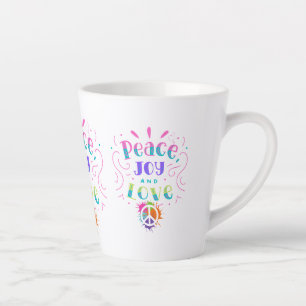 Paz amor Jog caneca café congelado hippie