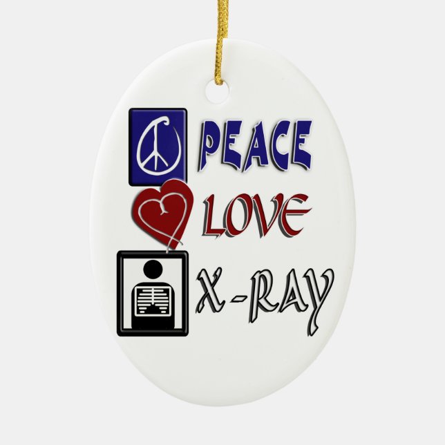 PAZ, AMOR, RAIO X - ENFEITES DE NATAL (Frente)