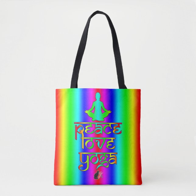 Paz Amor Yoga Tote Bag (Frente)