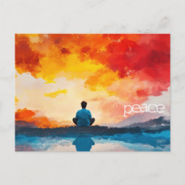 "paz" Cartão postal da Escritura de Isaías 26:3.