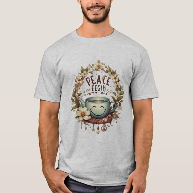 Paz começa com um T-Shirt sorridente (Frente)